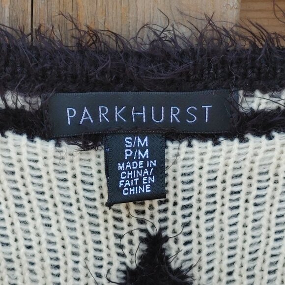 BEAUTIFUL PARKHURST Sleeveless Duster Coat Cardigan Open Front Flowy Faux Fur SM - Picture 3 of 7